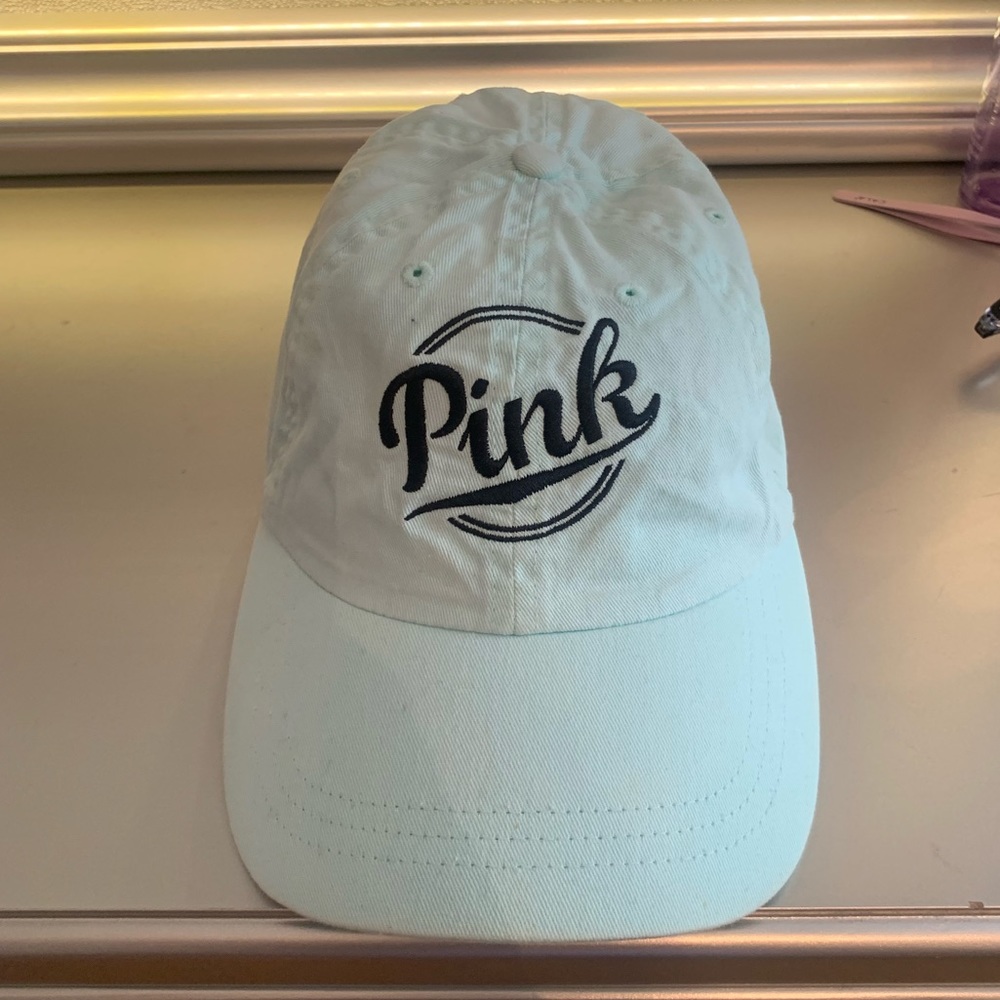 Mint green PINK hat